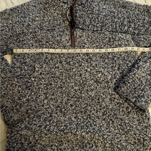 True Grit Women's Textured Blue Denim frosty tip Sherpa - Picture 4 of 6